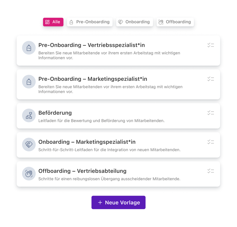 DE Reduce manual work with templates