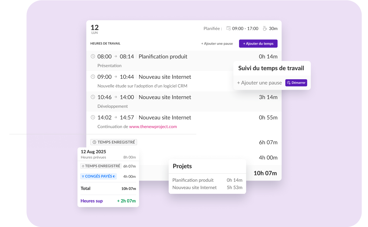FR - Time-tracking and attendance system
