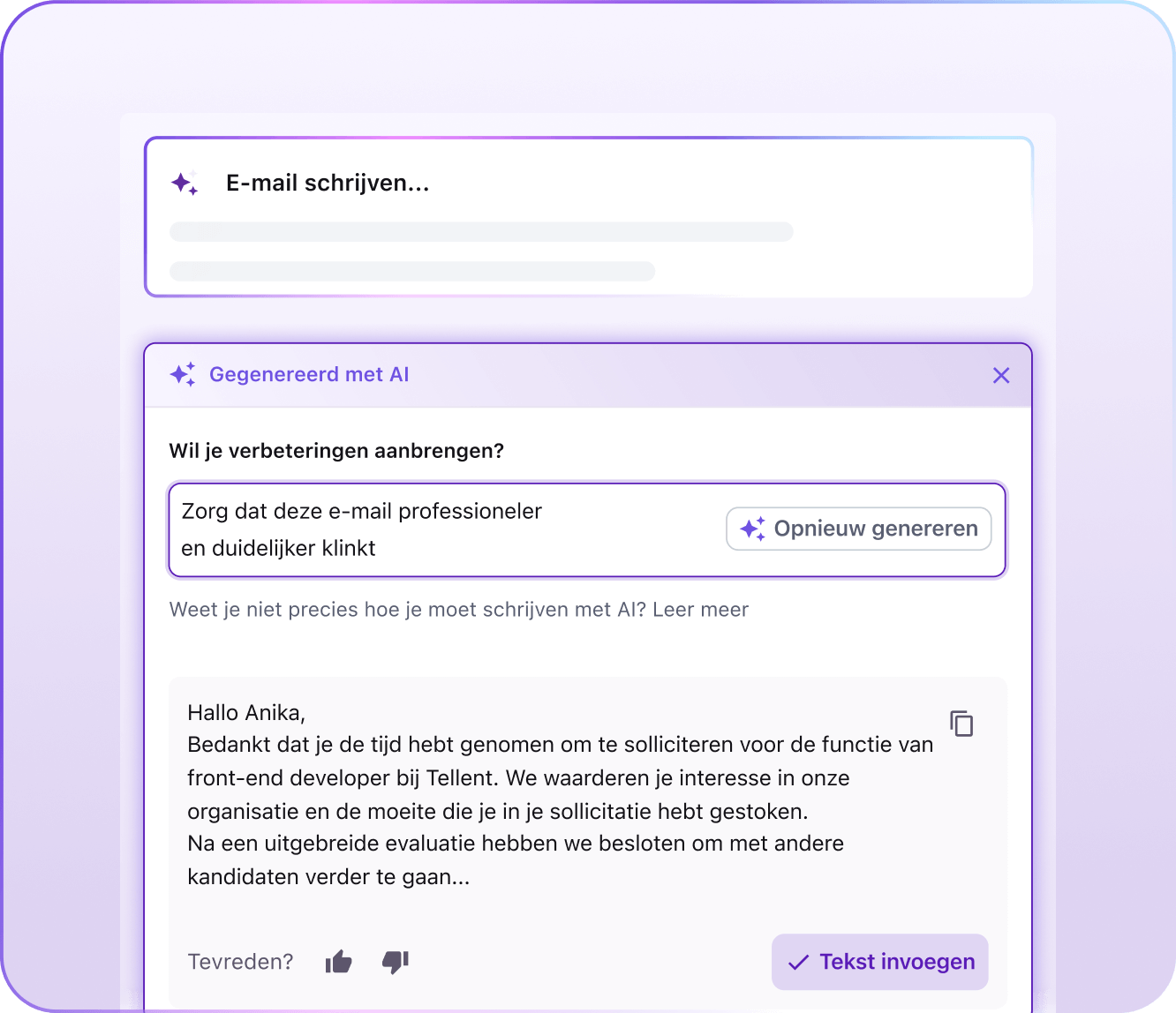 NL Tellent Intelligence_Ai Writer for recruitment and translation