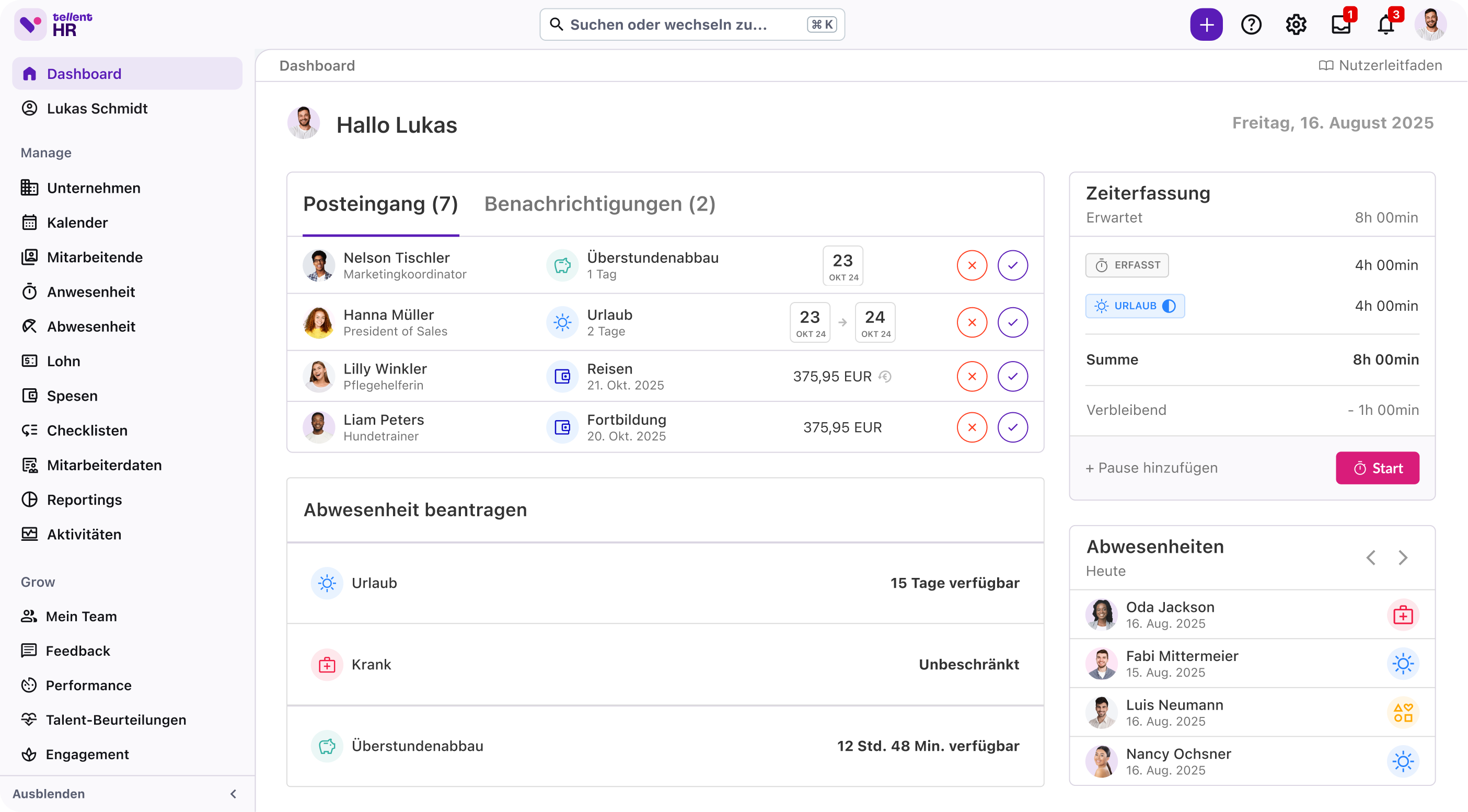 Tellent HR - DE Hero Image