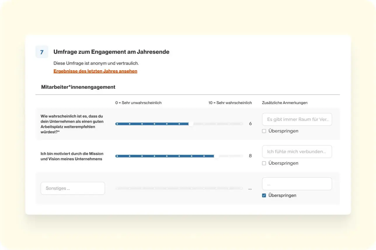 Javelo - German - Engagement survey